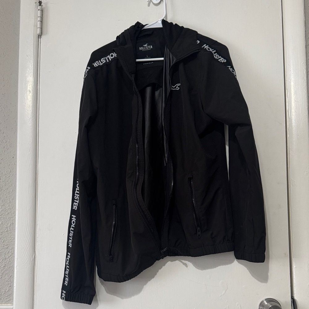 Hollister Black Windbreaker Jacket for Men